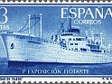 Spain 1956 Ships 3 Ptas Azul Edifil 1191. España 1956 1191. Subida por susofe